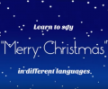 Veselé Vánoce v různých jazycích