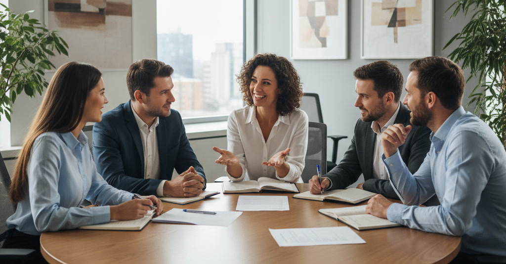 firemní jazykové kurzy Praha - schůzka